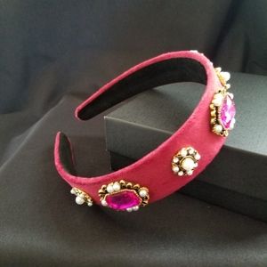 Pink Rhinestone Headband